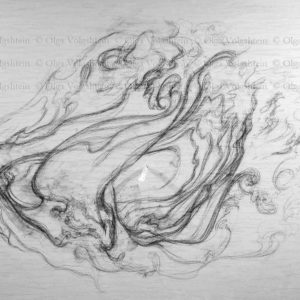 scetch on the wall