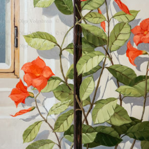wall painting flowers