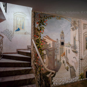 wall decoration street view
